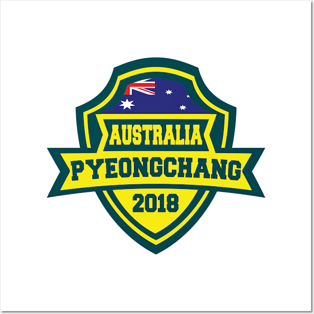 Team Australia Pyeongchang 2018 Wall Art by pralonhitam